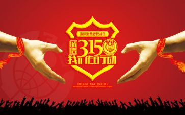 315晚会活动方案模板6篇