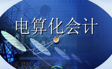 会计电算华心得体会5篇