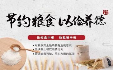 节粮的演讲稿6篇