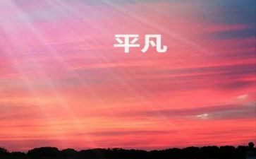 平凡英雄心得体会8篇