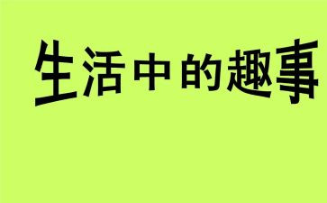 趣事作文优秀5篇